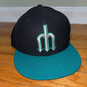 New Era Seattle Mariners Hat Size 7 3/8